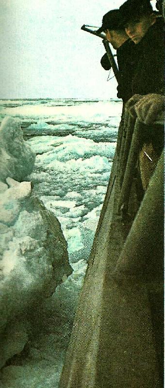 unknow artist dar vanliga fartyg skulle ha fastnat i isen kunde roosevelt bryta sig fram utan risk genom smiths sund oil painting picture